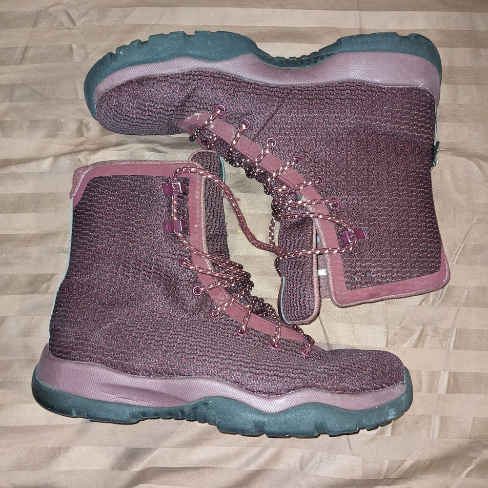 Men's Nike air Jordan future waterproof night maroon boots 10.5
